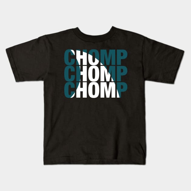 Chomp Chomp Chomp Kids T-Shirt by mikevetrone